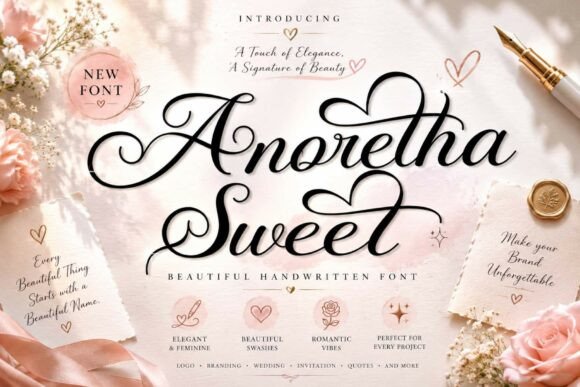 Anoretha Sweet: A Beautiful Handwritten Font for Your Projects