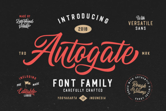Autogate Family: A Versatile Font Duo for Modern Design