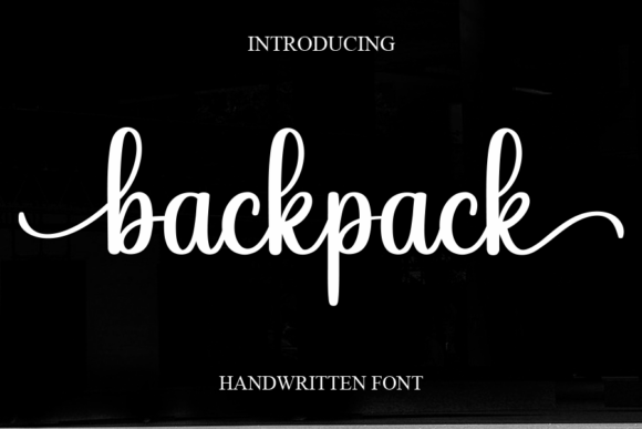 Backpack: A Sweet and Cursive Handwritten Font