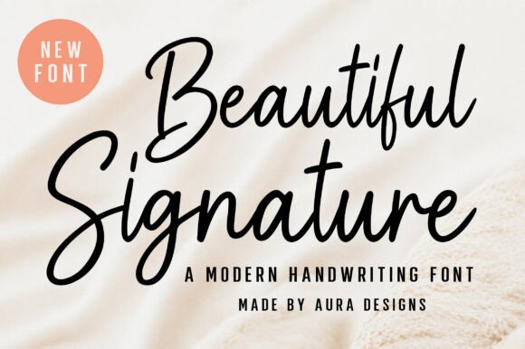 Beautiful Signature: A Modern Script for Elegant Design