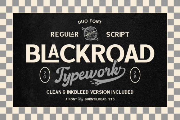 Blackroad: A Stylish Duo Font for Bold Designs