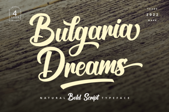 Bulgaria Dreams: A Brush Lettering Font for Elegant Designs