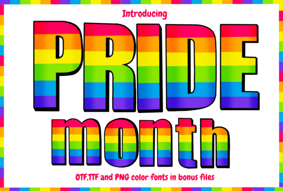Celebrate Pride Month with a Vibrant, Colorful Font
