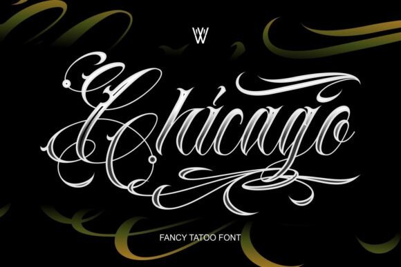 Chicago: Bold Fonts for Tattoo Art & Design