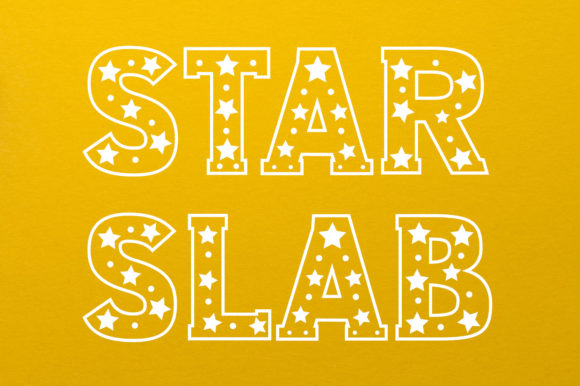Create a bold statement with Star Slab, a decorative typeface that transforms letters into a celestial event. This premium font is more than just text; it’s a visual journey featuring a sea of stars as ornaments, making every character shine bright. For designers seeking a modern typography solution that commands attention, this unique serif font offers a distinct blend of strength and whimsy. It’s the perfect asset for projects that need to stand out in a crowded visual landscape.
