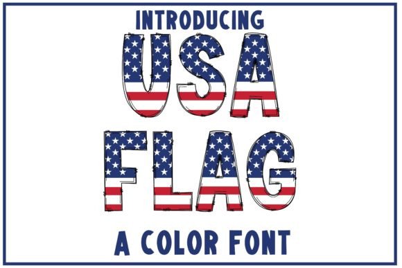 Discover the Playful Charm of the USA Flag Font
