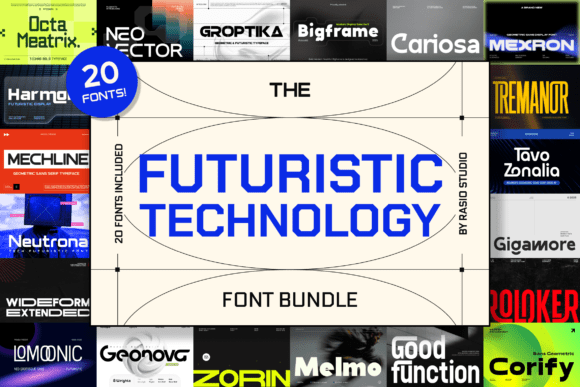 Futuristic Technology Bundle: A Modern Design Asset