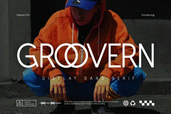 Groovern: A Sleek Modern Typeface for Dynamic Design