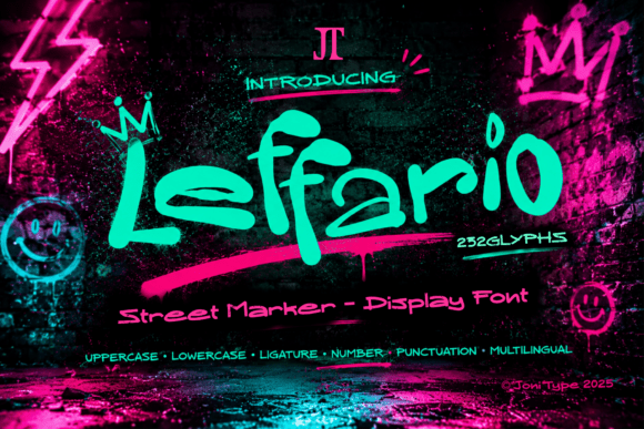 Leffario: Bold Street Marker Font for Urban Design