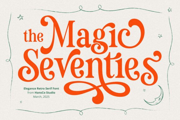Magic Seventies: A Font for Elegant, Retro-Inspired Designs