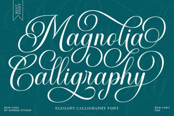 Magnolia Calligraphy: Elegant Script for Luxurious Designs