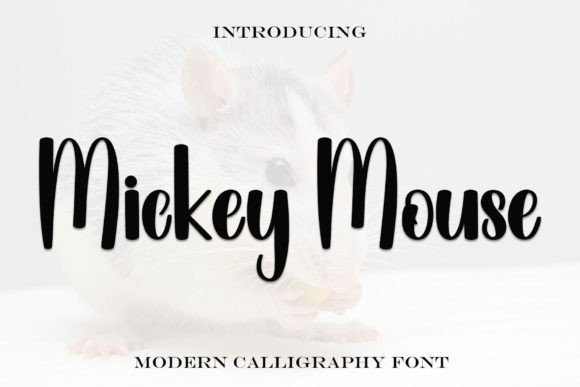 Mickey Mouse Font: A Playful Handwritten Typeface