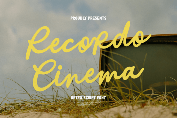 Recordo Cinema: A Nostalgic Retro Script Font for Vintage Projects