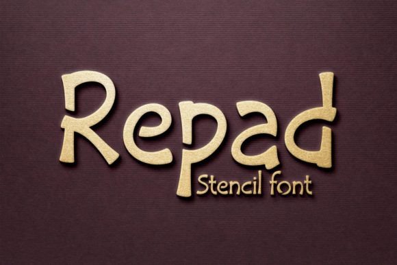 Repad Stencil: A Quirky Font for Creative Machines
