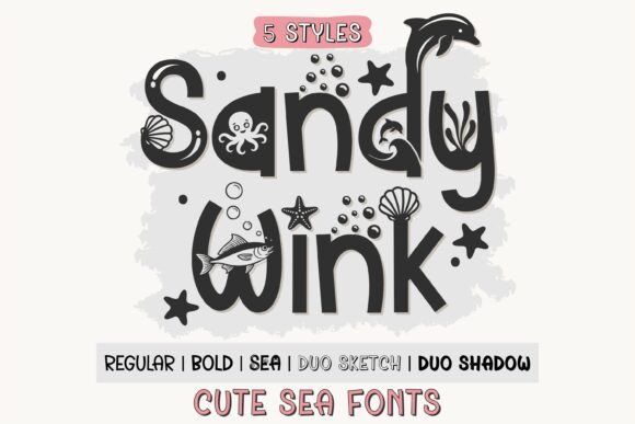 Sandy Wink Sea: A Playful Font for Creative Projects