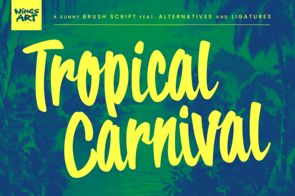 Tropical Carnival: Your Sunny Brush Script Font